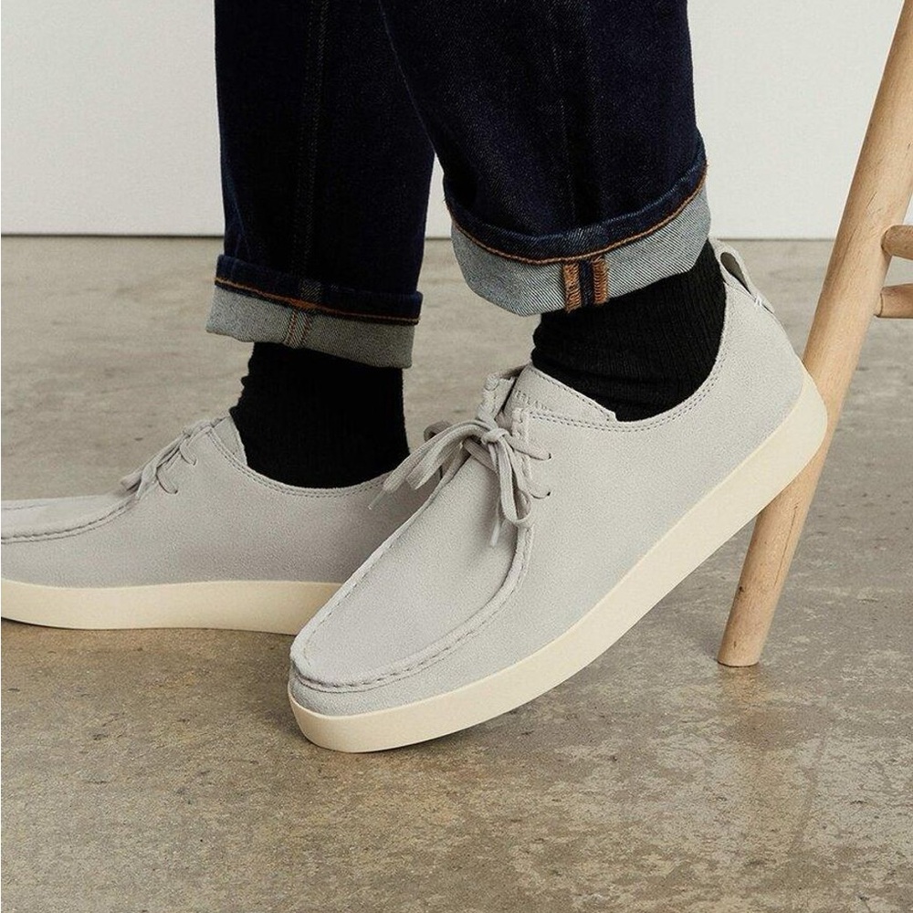 EVERLANE Mens Leather Suede Chukka Lace Front Shoe Size 10 NEW Neutral $125